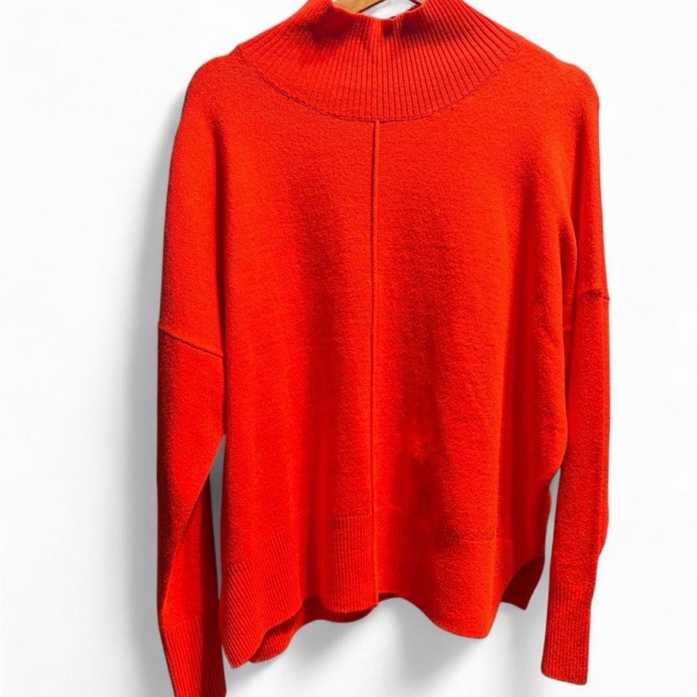 French Connection Vibrant Red Turtleneck Sweater